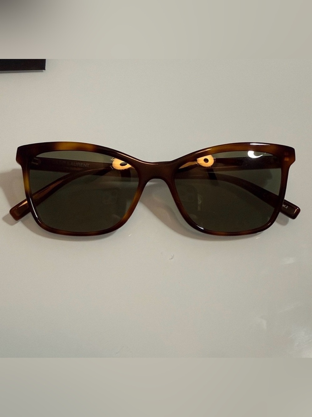 Saint Laurent Tortoiseshell Sunglasses NWT - Picture 2 of 7